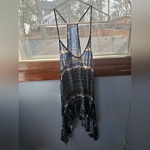 Hi-low navy boho style Hollister tank top.